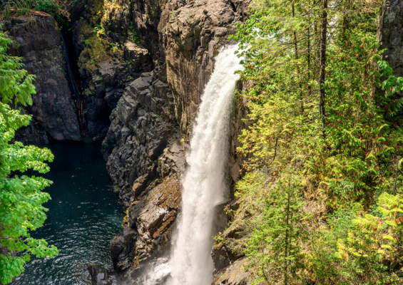 Elk Falls provincial park in British Columbia, Canada