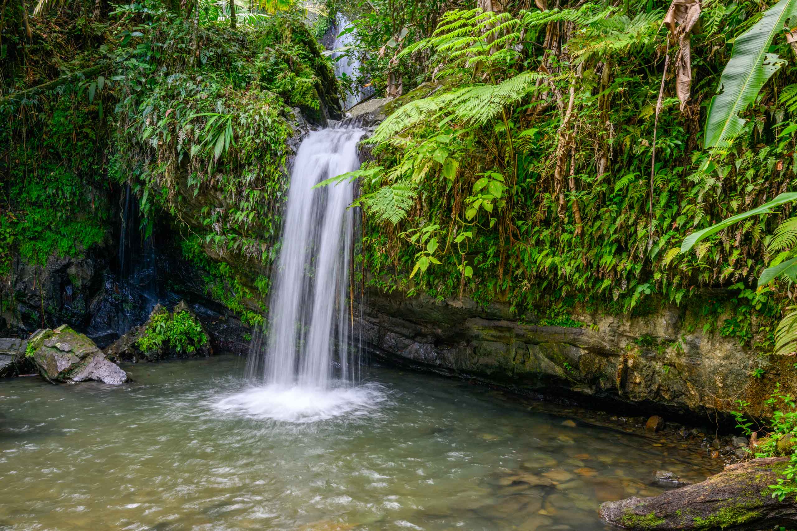 Beautiful waterfall in Puerto Rico